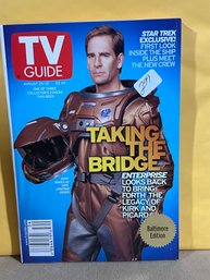 TV Guide Aug 2001 Magazine Star Trek Enterprise Scott Bakula Cover