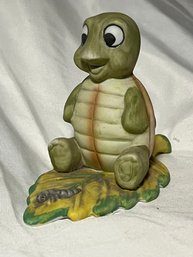 Homco Home Interiors Turtle Leaf 4' Figurine 1123 Porcelain
