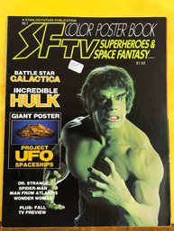 1978 SF Color Poster Book Magazine #1 W Fold Outs- HULK/Lou Ferigno