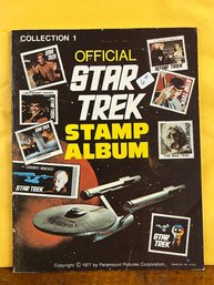OFFICIAL STAR TREK STAMP ALBUM, COLLECTION 1, 1977