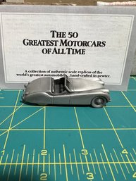 Danbury Mint '50 Greatest Motor Cars Of All Time' - Pewter 1949 Jaguar XK 120