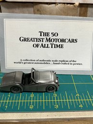 Danbury Mint '50 Greatest Motor Cars Of All Time' - Pewter 1954 Triumph TR 2