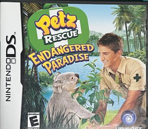 Nintendo DS - Petz Rescue Endangered Paradise Game Cartridge