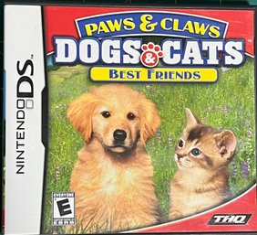 Nintendo DS - Paws & Claws Dogs & Cats Best Friends Game Cartridge