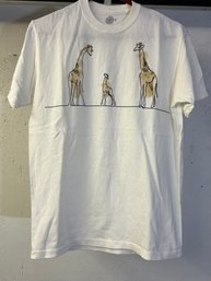 The Mountain Souvenir T-Shirt - Giraffe - White M