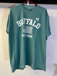 Travel Souvenir T-Shirt - Buffalo New York - Teal XL