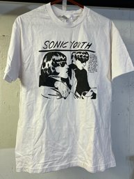 Concert Souvenir T-Shirt Sonic Youth - White L