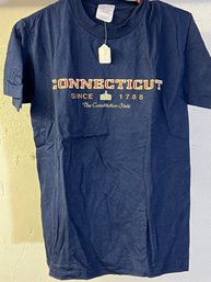 Souvenir T-Shirt Connecticut - Blue NWT S
