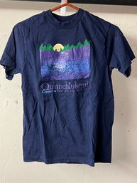 Souvenir T-Shirt Quinnehtukqut Connecticut - Blue S