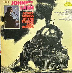 Johnny Cash Story Songs Of The Trains And Rivers On Sun Lp, Record, Vinyl