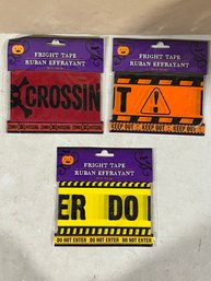 Halloween Lot - Fright Tape - Zombie Crossing, Keep Out, Do Not Enter