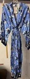 Soft Surroundings Island Lily Blue Robe NWT S