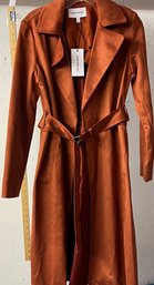 Elizabeth And James Rust Trench Coat NWT XS