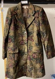 Travel Smith Patterned Coat NWT 4