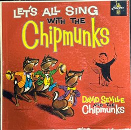 LETS ALL SING WITH THE CHIPMUNKS LP RECORDS