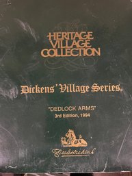 Dept 56 Dickens Village Series 'DEDLOCK ARMS' 3rd Edition 1994 With Box #57525
