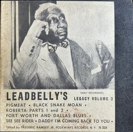 Leadbelly's Early Recordings Legacy Vol. 3