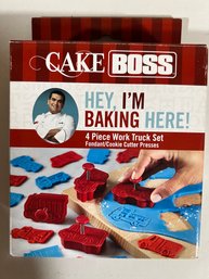 Cake Boss 4 Piece Work Truck Set - Fondant, Cookie Cutter Presses