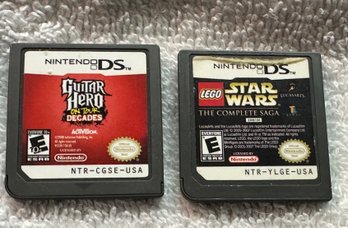 2 Game Lot Nintendo DS Games! Star Wars Complete Saga, Guitar Hero Complete Decade