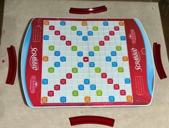 Complete Scrabble Game, Great For Travel - Game Board On Built-in Lazy Susan.