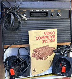 Atari Game System With 2 Games Turbo And Decathlon