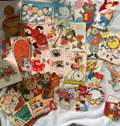 25 Ephemera Vintage Valentines, Birthday Etc, 1940-60s Cards. Many Different Occassion. Lot 6