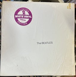 THE BEATLES  White Album 2 Lp Set White Vinyl Limited In Plastic. Gatefold. Vinyl Is E Or Better. Pics & Postr