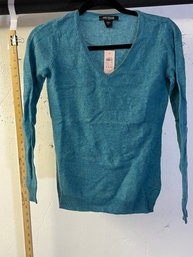 Ann Taylor Turquoise Cashmere Sweater - NWT - XXSP