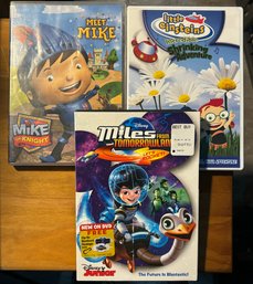 3 DVDs - Meet Mike - Disney Jr - Little Einsteins - Children's Movies