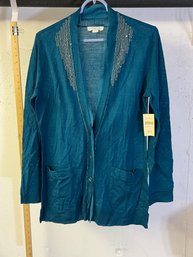 Coldwater Creek Teal Cardigan - NWT - S