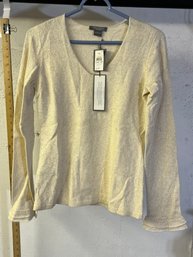 Ann Taylor Cashmere Ivory Top NWT S