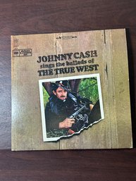 JOHNNY CASH SINGS THE BALLADS OF TRUE WEST Gatefold 2 Record Set C2S-838 EX/NM/EX