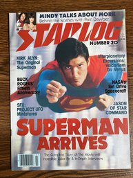Starlog #20 March 1979 - Superman, Kirk Alyn, Christopher Reeve, Star Command, Mork And Mindy, David Gerrold