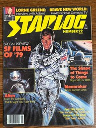 STARLOG # 22 SCI-FI MAGAZINE 1979 JAMES BOND 007 MOONRAKER ALIEN DON MAITZ ART
