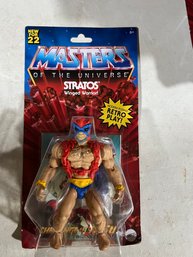 Masters Of The Universe Stratos Retro Play New For 22 Mattel Action Figure New