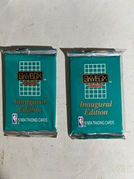 2 Packs 1990-91 SKYBOX NBA Basketball Cards Series 2 Inaugural Edition Unopened Pack