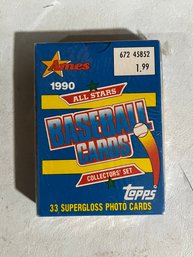 Topps 1990 Ames All Stars Baseball Card Collector Set, 33 Cards, Sealed