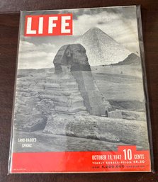 Time Life Magazine War Issue October 19th 1942 Sand-bagged Sphinx