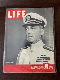 Time Life Magazine War Issue Admiral Leahy September 28, 1942