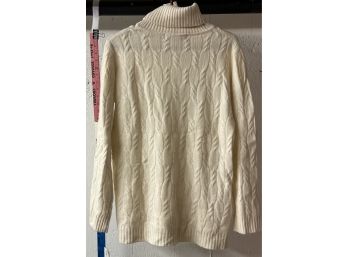 A. Gianetti Ivory Cashmere Top NWT S