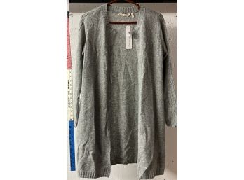 Soft Surroundings Heather Grey Cashmere Cardigan NWT XS