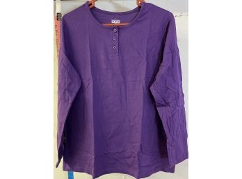 Purple Long Sleeve Top NWT XL