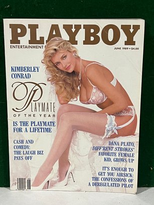 1989 June Playboy Magazine - Kimberley Conrad