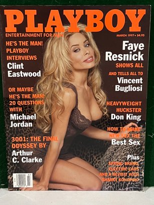 1997 March Playboy Magazine - Faye Resnick Cover - Jennifer Mariam Centerfold