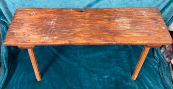 Cute Sturdy Hall Bench Vintage MCM Rustic Country Style