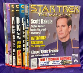 Star Trek - The Magazine 2002:  Lot Of 7 - Jan Feb Mar May Aug Sept Nov