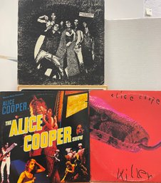 Alice Cooper Lot Of 3 Records!  LP Record Vinyl Album