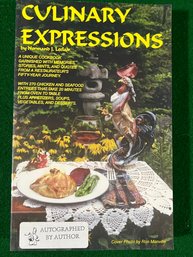 Autographed Culinary Expressions CookBook By Norman J Leclair