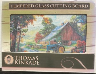 Tempered Glass Cutting Board Thomas Kinkade 12x16