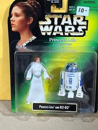 Star Wars Power Of The Force POTF Green Card Princess Leia & R2-D2